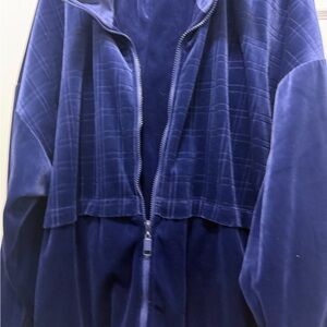 Navy Blue Velvet Jacket